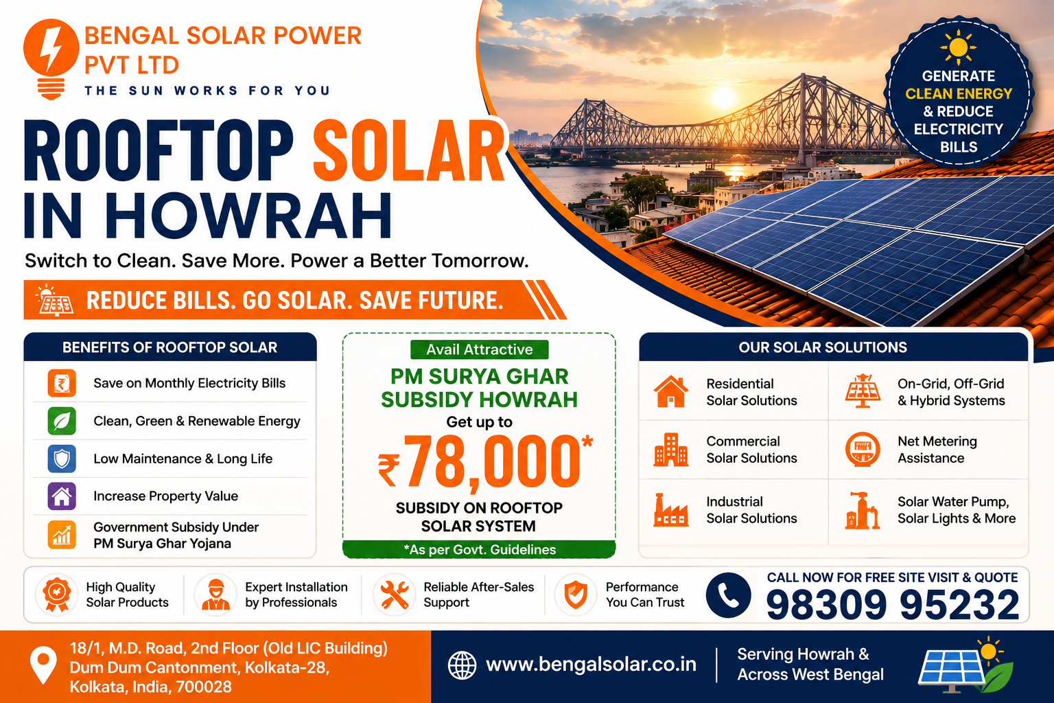 Rooftop Solar Installation in Howrah