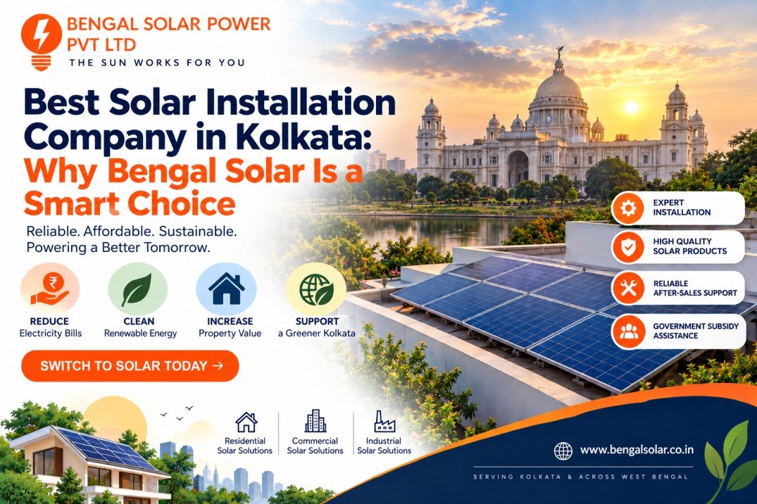 Bengal Solar rooftop solar panel installation in Kolkata